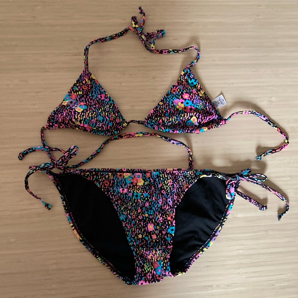Neon Floral Bikini